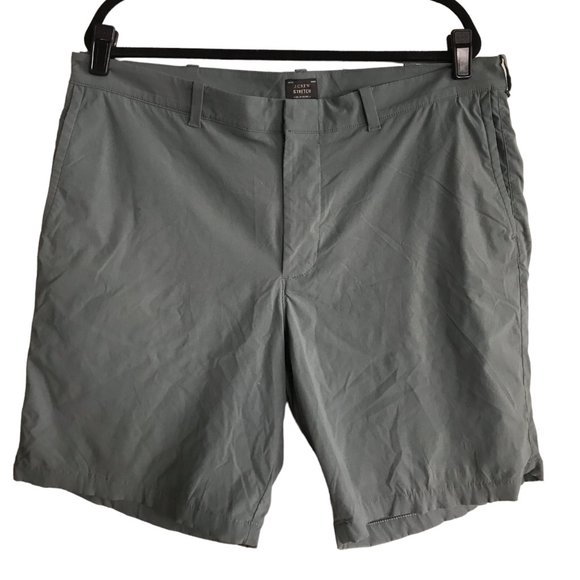 J. Crew Shorts J Crew Shorts Mens Size 38 Green Stretch Tech Zip